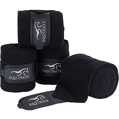 Equinate - Harmony - Fleece - Schwarz - Pferdebeinbandagen Equinate - Harmony - Fleece - Schwarz - Pferdebeinbandagen