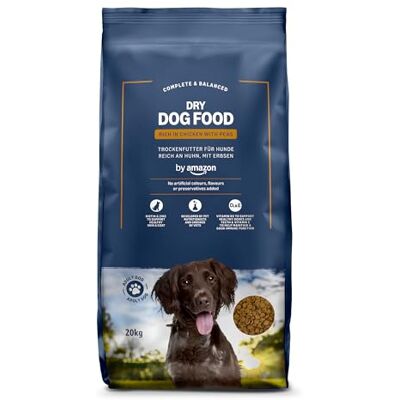 Amazon – Vollwertiges Hundetrockenfutter für ausgewachsene Hunde, Reich an Huhn mit Erbsen, 1 Packung à 20,0kg (zuvor Our Essentials) Amazon – Vollwertiges Hundetrockenfutter für ausgewachsene Hunde, Reich an Huhn mit Erbsen, 1 Packung à 20,0kg (zuvor Our Essentials)