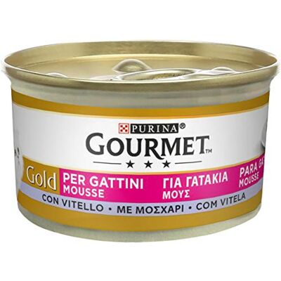 Purina Gourmet Gold Mousse Kitten mit Kalb - Katzenfutter Purina Gourmet Gold Mousse Kitten mit Kalb - Katzenfutter