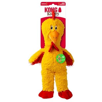 KONG Knots Huhn Hundespielzeug Internes geknotetes Seil & Dual Squeakers Strapazierfähiges Plüsch mit minimaler Füllung, Indoor/Outdoor Kau- & Zerrspielzeug (mittelgroße große Hunde) (Medium) KONG Knots Huhn Hundespielzeug Internes geknotetes Seil & Dual Squeakers Strapazierfähiges Plüsch mit minimaler Füllung, Indoor/Outdoor Kau- & Zerrspielzeug (mittelgroße große Hunde) (Medium)