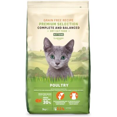 Amazon Katzenfutter komplett mit getreidefreiem Rezept Kätzchen mit frischem Huhn 3kg Amazon Katzenfutter komplett mit getreidefreiem Rezept Kätzchen mit frischem Huhn 3kg