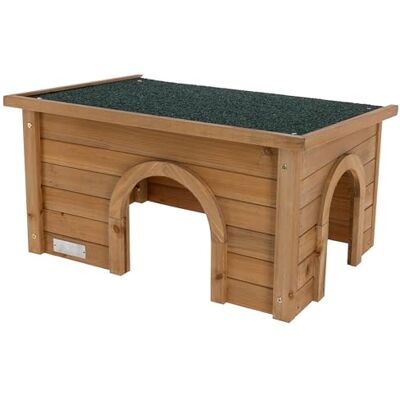 Kerbl Pet Nagerhaus, Kleintierhaus, Nagerhütte, 59x39x30cm, Spießtanne, Kunststoff, Nager, wetterfestes Dach, langlebig, robust Kerbl Pet Nagerhaus, Kleintierhaus, Nagerhütte, 59x39x30cm, Spießtanne, Kunststoff, Nager, wetterfestes Dach, langlebig, robust