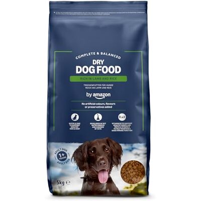Amazon – Vollwertiges Hundetrockenfutter für ausgewachsene Hunde, Reich an Lamm und Reis, 1 Packung à 5,0kg (zuvor Our Essentials Amazon – Vollwertiges Hundetrockenfutter für ausgewachsene Hunde, Reich an Lamm und Reis, 1 Packung à 5,0kg (zuvor Our Essentials