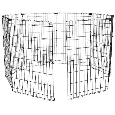 Amazon Laufgehege für Hunde und andere Haustiere, faltbar, Metall, ohne Tür, 91 cm Amazon Laufgehege für Hunde und andere Haustiere, faltbar, Metall, ohne Tür, 91 cm
