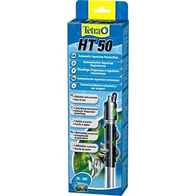 Tetra HT50 Heizer für 25-60 L Aquarien leistungsstarker Aquarienheizer zur Abdeckung unterschiedlicher Leistungsstufen mit Temperatureinstellknopf Tetra HT50 Heizer für 25-60 L Aquarien leistungsstarker Aquarienheizer zur Abdeckung unterschiedlicher Leistungsstufen mit Temperatureinstellknopf