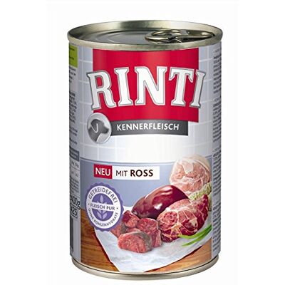 Rinti Kennerfleisch mit Ross 400 g Sie erhalten 24 Packung/en; Packungsinhalt 0,4 Kg Rinti Kennerfleisch mit Ross 400 g Sie erhalten 24 Packung/en; Packungsinhalt 0,4 Kg