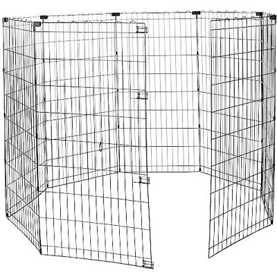Amazon Laufgehege für Hunde und andere Haustiere, faltbar, Metall, ohne Tür, 122 cm Amazon Laufgehege für Hunde und andere Haustiere, faltbar, Metall, ohne Tür, 122 cm