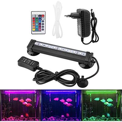 Zerodis LED-Tauchleuchte für Aquarium, Bubble Light mit Fernbedienung Unterwasserlampe farbige LED-Lampe für Aquarium Set (16 cm) Zerodis LED-Tauchleuchte für Aquarium, Bubble Light mit Fernbedienung Unterwasserlampe farbige LED-Lampe für Aquarium Set (16 cm)