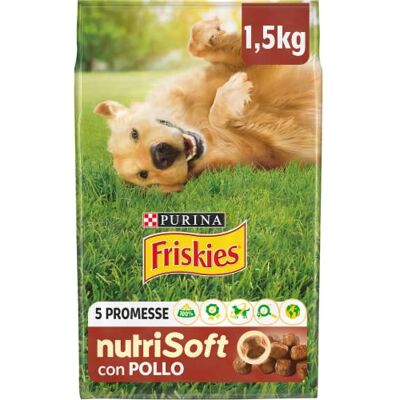 Friskies PURINA 5 Versprechen Trockenfutter für Erwachsene Hunde mit Huhn 6 Beutel à 1,5 kg Friskies PURINA 5 Versprechen Trockenfutter für Erwachsene Hunde mit Huhn 6 Beutel à 1,5 kg