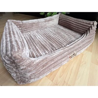 Hundebettenmanufaktur Orthopädisches Hundesofa Hundebett Cord Ortopedico mit 8 cm Viscoschaummatratze (beige, 100 cm X 75 cm) Hundebettenmanufaktur Orthopädisches Hundesofa Hundebett Cord Ortopedico mit 8 cm Viscoschaummatratze (beige, 100 cm X 75 cm)