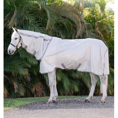 Horseware Fliegendecke Amigo Integrated Silver/Titanium Grey & Silver, 130 cm (6'0") Horseware Fliegendecke Amigo Integrated Silver/Titanium Grey & Silver, 130 cm (6'0")