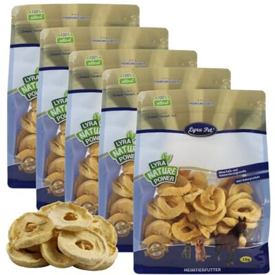 Lyra Pet ® 5 kg Äpfel getrocknet Futter für Vögel, Pferde, Nager & Reptilien Reich an Vitaminen & Ballaststoffen Nährstoffreiches & natürilches Futter Apfelscheiben ideal als Ergänzung Lyra Pet ® 5 kg Äpfel getrocknet Futter für Vögel, Pferde, Nager & Reptilien Reich an Vitaminen & Ballaststoffen Nährstoffreiches & natürilches Futter Apfelscheiben ideal als Ergänzung