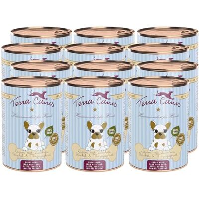 Terra Canis Lamm mit Zucchini, Welpen Nassfutter für Hunde, 12x400g 100% Lebensmittelqualität aller Rohstoffe, mit frischem Fleisch, ideal für das Wachstum, getreide- und glutenfrei Terra Canis Lamm mit Zucchini, Welpen Nassfutter für Hunde, 12x400g 100% Lebensmittelqualität aller Rohstoffe, mit frischem Fleisch, ideal für das Wachstum, getreide- und glutenfrei