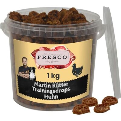 Fresco Dog Martin Rütter Trainingsdrops Huhn 1kg Gesunde Hundeleckerli Getreidefrei & zuckerfrei Hunde Leckerlis fürs Hundetraining Geruchs- & fettarm Hundesnacks für kleine und große Hunde Fresco Dog Martin Rütter Trainingsdrops Huhn 1kg Gesunde Hundeleckerli Getreidefrei & zuckerfrei Hunde Leckerlis fürs Hundetraining Geruchs- & fettarm Hundesnacks für kleine und große Hunde