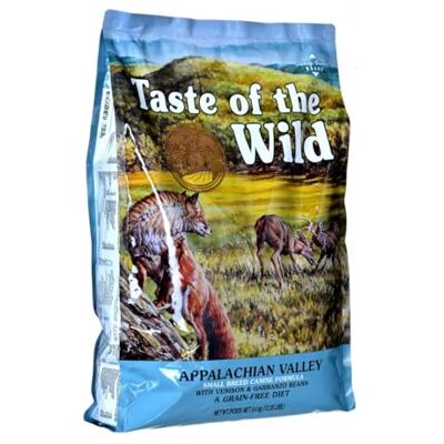 Taste of the wild Appalachian Valley mit Wild und Garbanzobohnen, kleine Rassen, 5,6 kg Taste of the wild Appalachian Valley mit Wild und Garbanzobohnen, kleine Rassen, 5,6 kg