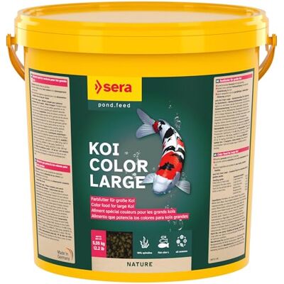 sera Koi Color Large 21 L (5,55 kg) Hauptfutter für Koi ab 25 cm Teichfutter frei von Farb- & Konservierungsstoffen Leicht verdaulich Fischfutter Teich Koi Futter sera Koi Color Large 21 L (5,55 kg) Hauptfutter für Koi ab 25 cm Teichfutter frei von Farb- & Konservierungsstoffen Leicht verdaulich Fischfutter Teich Koi Futter