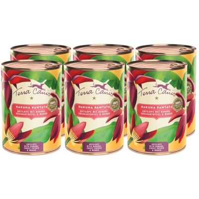 Terra Canis Antilope mit Banane, Süßkartoffel und Mango Flower Menü Hakuna Pawtata Nassfutter 6x400g Premium Hundefutter in 100% Lebensmittelqualität Aller Rohstoffe Reichhaltig & gesund Terra Canis Antilope mit Banane, Süßkartoffel und Mango Flower Menü Hakuna Pawtata Nassfutter 6x400g Premium Hundefutter in 100% Lebensmittelqualität Aller Rohstoffe Reichhaltig & gesund