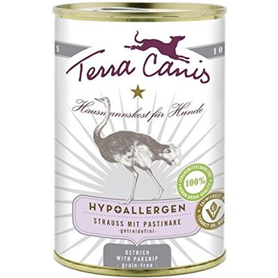 Terra Canis Strauß mit Pastinake / Hypoallergen 6 x 400 g Terra Canis Strauß mit Pastinake / Hypoallergen 6 x 400 g