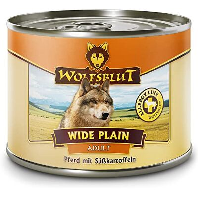 Wolfsblut – Wide Plain Adult Nassfutter mit natürlichen Zutaten und wertvollen Superfoods für ausgewachsene Hunde. Getreidefreies Alleinfutter ohne Zusatzstoffe in der Dose 6x200g Pferd Wolfsblut – Wide Plain Adult Nassfutter mit natürlichen Zutaten und wertvollen Superfoods für ausgewachsene Hunde. Getreidefreies Alleinfutter ohne Zusatzstoffe in der Dose 6x200g Pferd