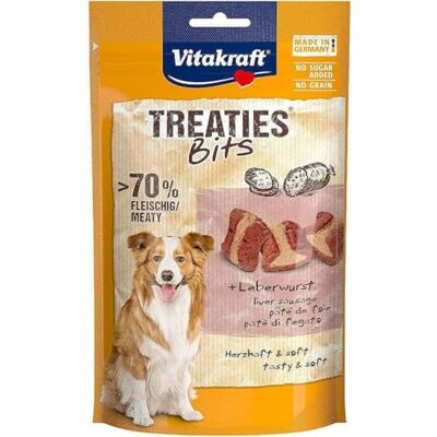 Vitakraft Treaties Bits Hundesnack, Schweinefleisch, 120 g Vitakraft Treaties Bits Hundesnack, Schweinefleisch, 120 g