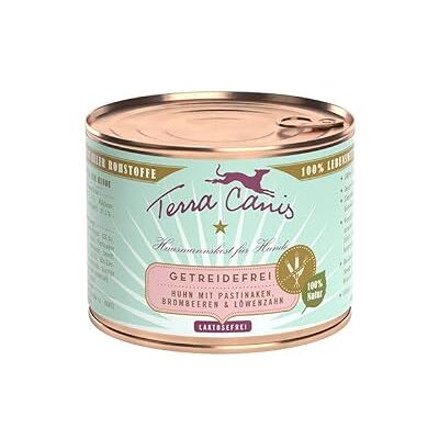 Terra Canis Huhn mit Pastinaken mit Brombeeren & Löwenzahn, getreidefrei 12 x 200 g Terra Canis Huhn mit Pastinaken mit Brombeeren & Löwenzahn, getreidefrei 12 x 200 g