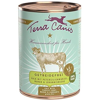 Terra Canis Kalb mit Petersilienwurzel, Mango & Johannisbeere, getreidefrei 6 x 800 g Terra Canis Kalb mit Petersilienwurzel, Mango & Johannisbeere, getreidefrei 6 x 800 g