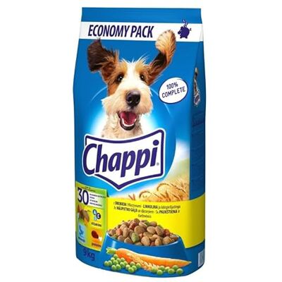 Chappi 9kg Geflügel & Gemüse Trockenfutter für Hunde Chappi 9kg Geflügel & Gemüse Trockenfutter für Hunde