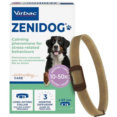 Zenidog Beruhigende Halsband - Hundehalsband für Mittel- & Große Hunde - 10-50kg Zenidog Beruhigende Halsband - Hundehalsband für Mittel- & Große Hunde - 10-50kg