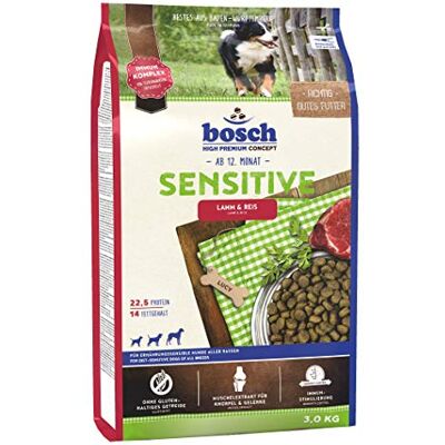 Bosch HPC Sensitive Lamm & Reis Hundetockenfutter für ernährungssensible Hunde aller Rassen, 4 x 3 kg Bosch HPC Sensitive Lamm & Reis Hundetockenfutter für ernährungssensible Hunde aller Rassen, 4 x 3 kg