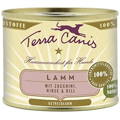 Terra Canis Lamm mit Zucchini Hirse und Dill 12 x 200 g Terra Canis Lamm mit Zucchini Hirse und Dill 12 x 200 g