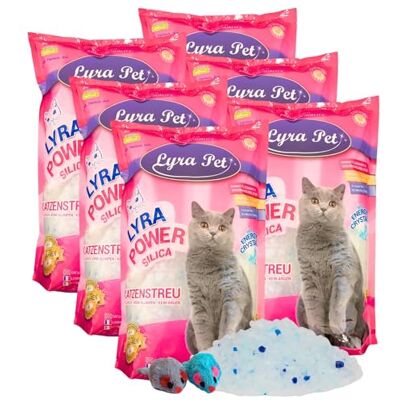 Lyra Pet ® 6 x 5 L = 30 L Lyra Power Silica Silikat Katzenstreu + 2 Mäuse Keine Klumpenbildung Neutralisiert den Geruch Staubfrei & unparfümiert Hygienisch & saugstark Saubere Wohnung Lyra Pet ® 6 x 5 L = 30 L Lyra Power Silica Silikat Katzenstreu + 2 Mäuse Keine Klumpenbildung Neutralisiert den Geruch Staubfrei & unparfümiert Hygienisch & saugstark Saubere Wohnung
