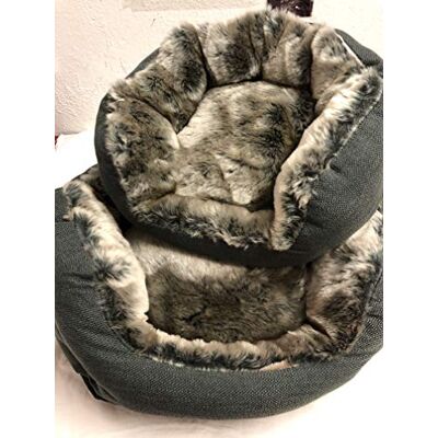 Petlando Katzen(Hunde) Plüsch-Bettchen Gr. S 43cmx40cm anthrazit Petlando Katzen(Hunde) Plüsch-Bettchen Gr. S 43cmx40cm anthrazit