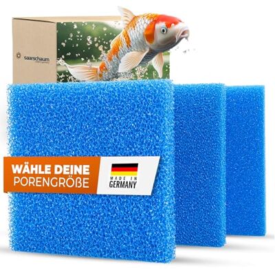 saarschaum • Filtermaterial für Aquarium & Teichfilter • Filterschwamm für gesunde Fische & Pflanzen • Filtermatten • Filterschaum • PPI20 (mittel) • 50x50x3 cm saarschaum • Filtermaterial für Aquarium & Teichfilter • Filterschwamm für gesunde Fische & Pflanzen • Filtermatten • Filterschaum • PPI20 (mittel) • 50x50x3 cm