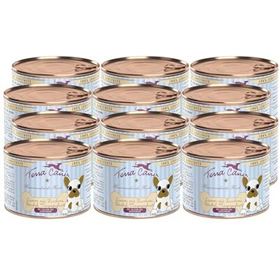 Terra Canis Huhn mit Kürbis, Welpen Nassfutter für Hunde, 12x200g 100% Lebensmittelqualität aller Rohstoffe, mit frischem Fleisch, ideal für das Wachstum, getreide- und glutenfrei Terra Canis Huhn mit Kürbis, Welpen Nassfutter für Hunde, 12x200g 100% Lebensmittelqualität aller Rohstoffe, mit frischem Fleisch, ideal für das Wachstum, getreide- und glutenfrei
