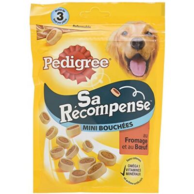 Pedigree Mini Rind- und Käse-Leckerlis - Für Hunde - 140 G (x6) Pedigree Mini Rind- und Käse-Leckerlis - Für Hunde - 140 G (x6)