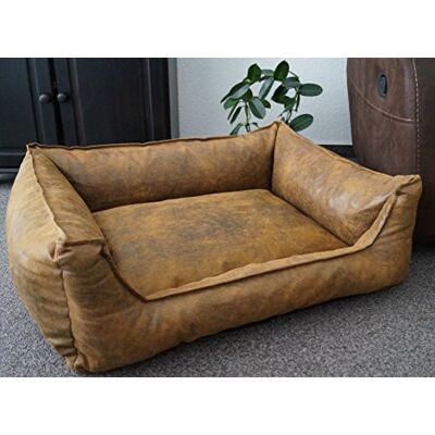 Hundebettenmanufaktur Hundebett Wildlederoptik Hundesofa Schlafplatz Velluto waschbar Farbe und Größe wählbar (155 cm X 105 cm, Amber) Hundebettenmanufaktur Hundebett Wildlederoptik Hundesofa Schlafplatz Velluto waschbar Farbe und Größe wählbar (155 cm X 105 cm, Amber)