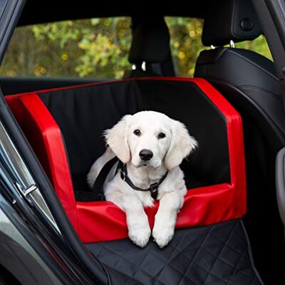 CopcoPet Rücksitz Hundeautositz Autohundebett Hundebett Transportbett Autoschondecke (55 x 70 x 38 cm, Rot-Schwarz) CopcoPet Rücksitz Hundeautositz Autohundebett Hundebett Transportbett Autoschondecke (55 x 70 x 38 cm, Rot-Schwarz)