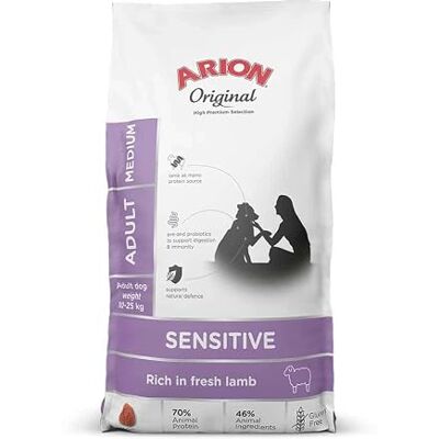Arion Sensitive Medium Lamm Reis 12kg - Hundefutter Arion Sensitive Medium Lamm Reis 12kg - Hundefutter
