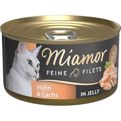 Miamor Dose Feine Filets Lachs & Huhn in Jelly 100g Miamor Dose Feine Filets Lachs & Huhn in Jelly 100g