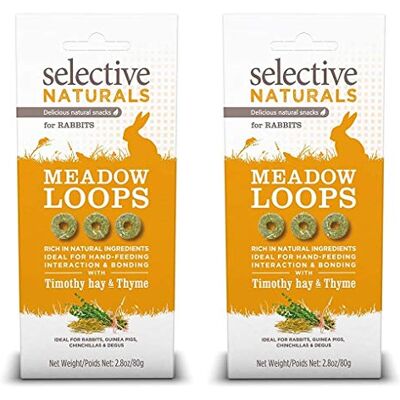 Supreme Selective Naturals Meadow Loops Timothy Hay & Thyme for Rabbits 2.8-Oz 2 Pack Supreme Selective Naturals Meadow Loops Timothy Hay & Thyme for Rabbits 2.8-Oz 2 Pack