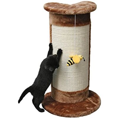 Kerbl Pet Kratzsäule Corner braun, 58cm, mit Biene am Band Kerbl Pet Kratzsäule Corner braun, 58cm, mit Biene am Band
