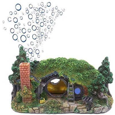 Ulifery Natürliche Aquariumdekoration Hobbithaus Höhle mit Bubbler für Betta Verstecken Reptilienloch Haus Unterschlupf Aquarium Ornament Steingarten Landschaftsbau Klein Ulifery Natürliche Aquariumdekoration Hobbithaus Höhle mit Bubbler für Betta Verstecken Reptilienloch Haus Unterschlupf Aquarium Ornament Steingarten Landschaftsbau Klein