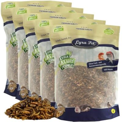 Lyra Pet ® 5 kg Protein Boost Insekten Mix getrocknet mit Mehlwürmern etc. Reich an Proteinen & Ballaststoffen Grashüpfer, Mehlwürmer & Shrimps Natürliches Futter für Vögel, Fische & Reptilien Lyra Pet ® 5 kg Protein Boost Insekten Mix getrocknet mit Mehlwürmern etc. Reich an Proteinen & Ballaststoffen Grashüpfer, Mehlwürmer & Shrimps Natürliches Futter für Vögel, Fische & Reptilien