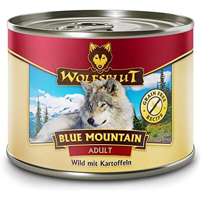 Wolfsblut Blue Mountain Puppy 6 x 200 g Wildfleisch Nassfutter Hundefutter Getreidefrei Wolfsblut Blue Mountain Puppy 6 x 200 g Wildfleisch Nassfutter Hundefutter Getreidefrei