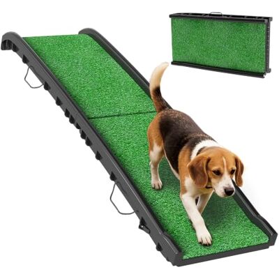 PawHut Hunderampe Klappbar Auto/SUV rutschfest 155x38,5cm 90 kg Schwarz Hundetreppe, Einstiegshilfe für Kofferraum, Hundeautorampe, für Große & Kleine Tiere PawHut Hunderampe Klappbar Auto/SUV rutschfest 155x38,5cm 90 kg Schwarz Hundetreppe, Einstiegshilfe für Kofferraum, Hundeautorampe, für Große & Kleine Tiere