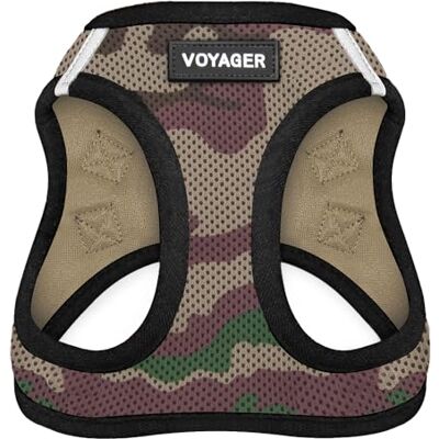 Best Pet Supplies Voyager Step-In Air Hundegeschirr, Allwetter-Netzgewebe, reflektierend, kein Ziehen, kleine, mittelgroße Hunde, Katzen, sicher mit Klettverschluss, Schnalle, Doppel-D-Ringe Armee/Schwarzer Rand XXS Best Pet Supplies Voyager Step-In Air Hundegeschirr, Allwetter-Netzgewebe, reflektierend, kein Ziehen, kleine, mittelgroße Hunde, Katzen, sicher mit Klettverschluss, Schnalle, Doppel-D-Ringe Armee/Schwarzer Rand XXS