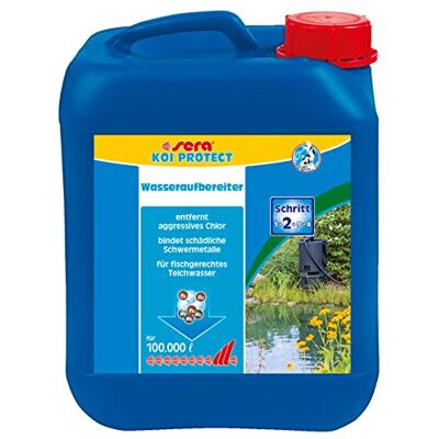 sera Pond Water Protector 5000 ml – Wasufbereiter für Koiteiche entfernt Chlor Chloramine & Schwermetalle bindet Ammoniak mit Calcium, Magnesium Mangan & Iod sera Pond Water Protector 5000 ml – Wasufbereiter für Koiteiche entfernt Chlor Chloramine & Schwermetalle bindet Ammoniak mit Calcium, Magnesium Mangan & Iod