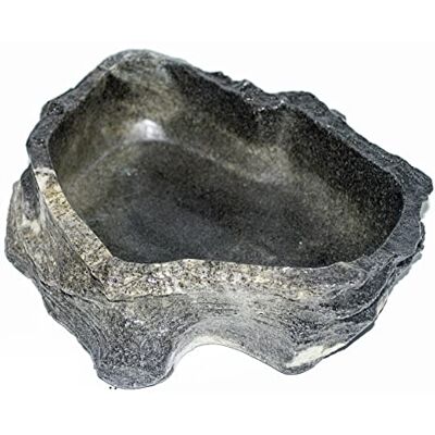 Dragon Wasserschale Futternapf Wassernapf Felsschale XLarge Granite Rock 2250 ml, BTH 30x24x8 cm Dragon Wasserschale Futternapf Wassernapf Felsschale XLarge Granite Rock 2250 ml, BTH 30x24x8 cm
