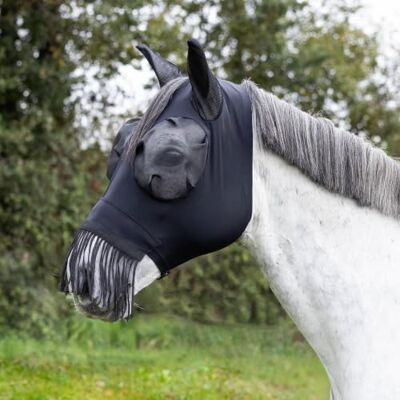 Busse Fliegenmaske Twin FIT Flexi FRANSEN mit Ohrenschutz UV schwarz Gr. WB Busse Fliegenmaske Twin FIT Flexi FRANSEN mit Ohrenschutz UV schwarz Gr. WB