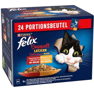 Felix Agail - Bündelpackung 24 x 6 x 85g - Nassfutter für Katzen Felix Agail - Bündelpackung 24 x 6 x 85g - Nassfutter für Katzen
